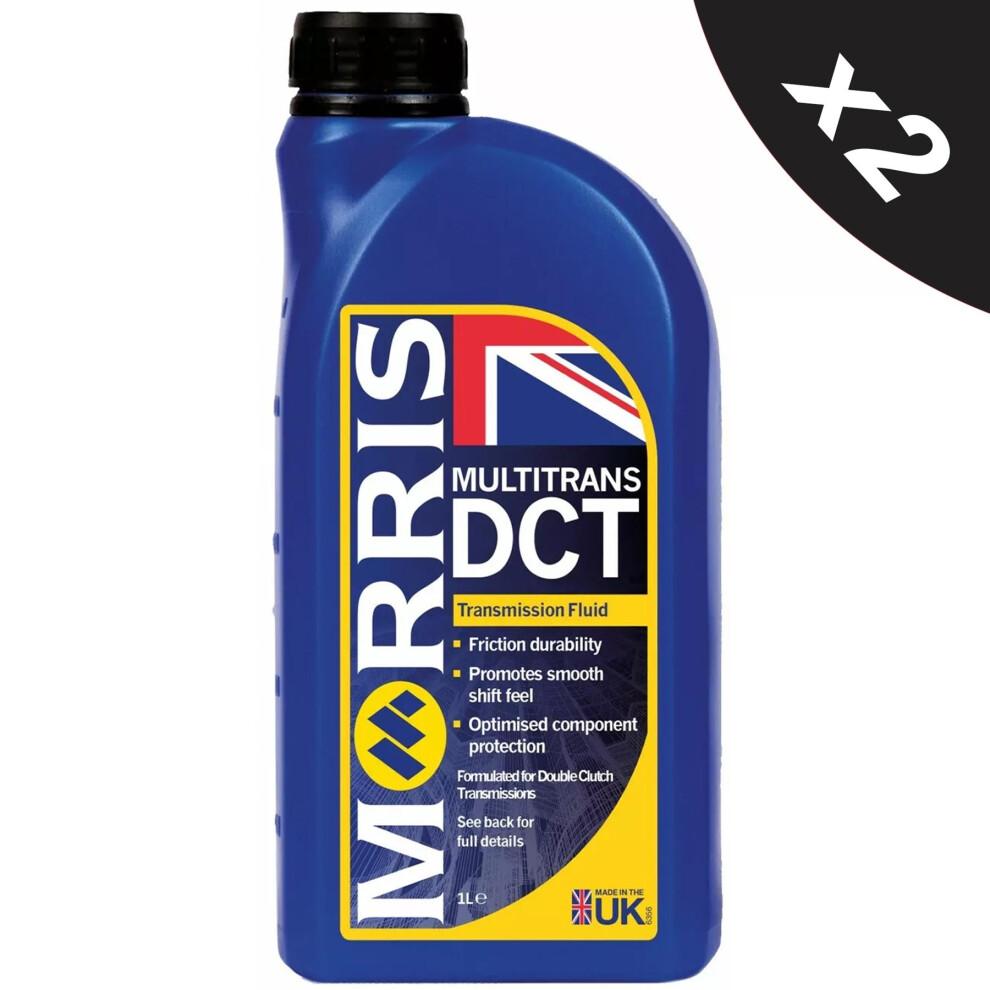 Morris Dct Fluid Dual Clutch Transmission Fluid Dctf Audi Vw Dsg Gearbox Oil 2X1l 5056820506081