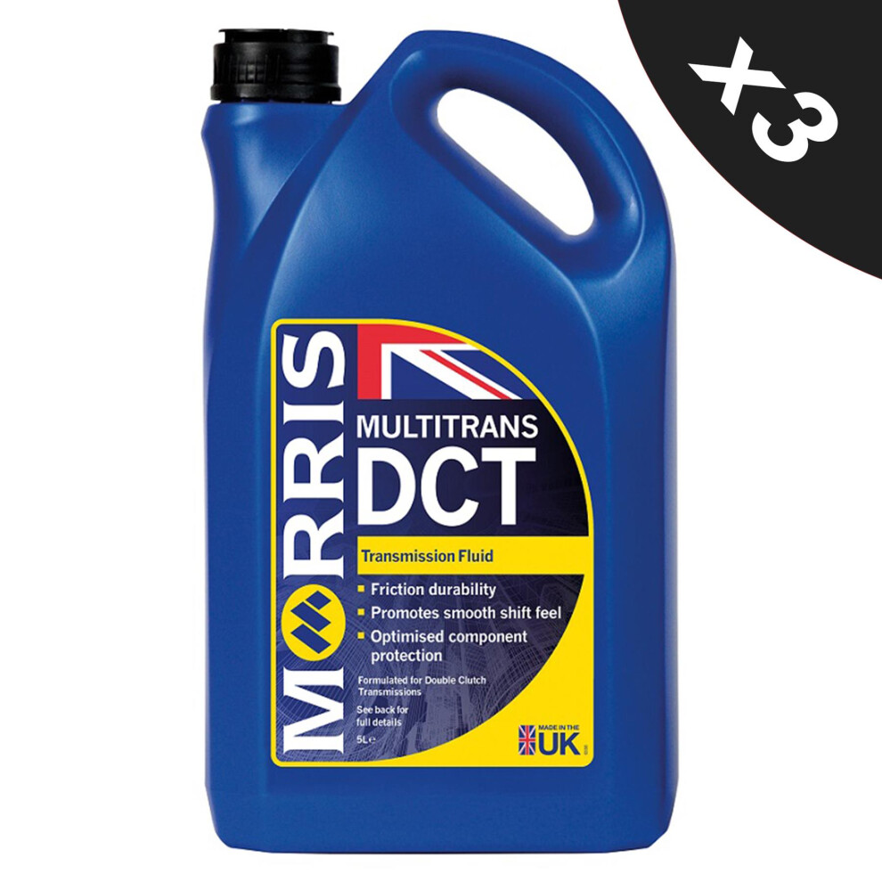 Morris Dct Fluid Dual Clutch Transmission Fluid Dctf Audi Vw Dsg Gearbox Oil 3X5l 5056820506173