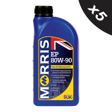MORRIS EP 80W-90 Gear Oil GL5 Extreme Pressure Manual Transmission Fluid 5x1L