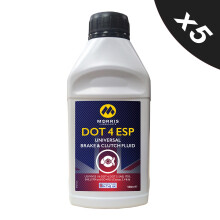 MORRIS DOT 4 ESP Brake Fluid Synthetic Brake & Clutch Fluid Dot4 5x500ml