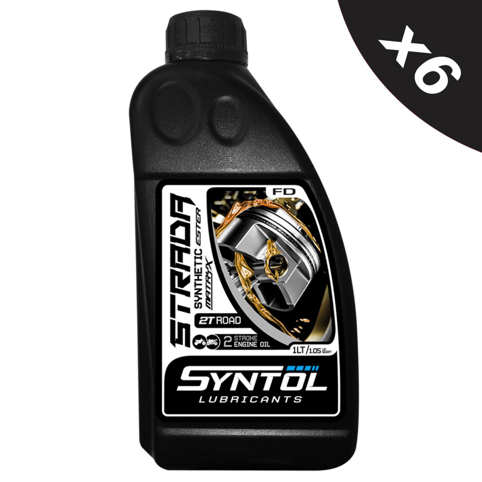 Synthetic 2-Stroke 2T Motorcycle Engine Oil Ester Motocross Ktm Yamaha 6X1l 5056820507088
