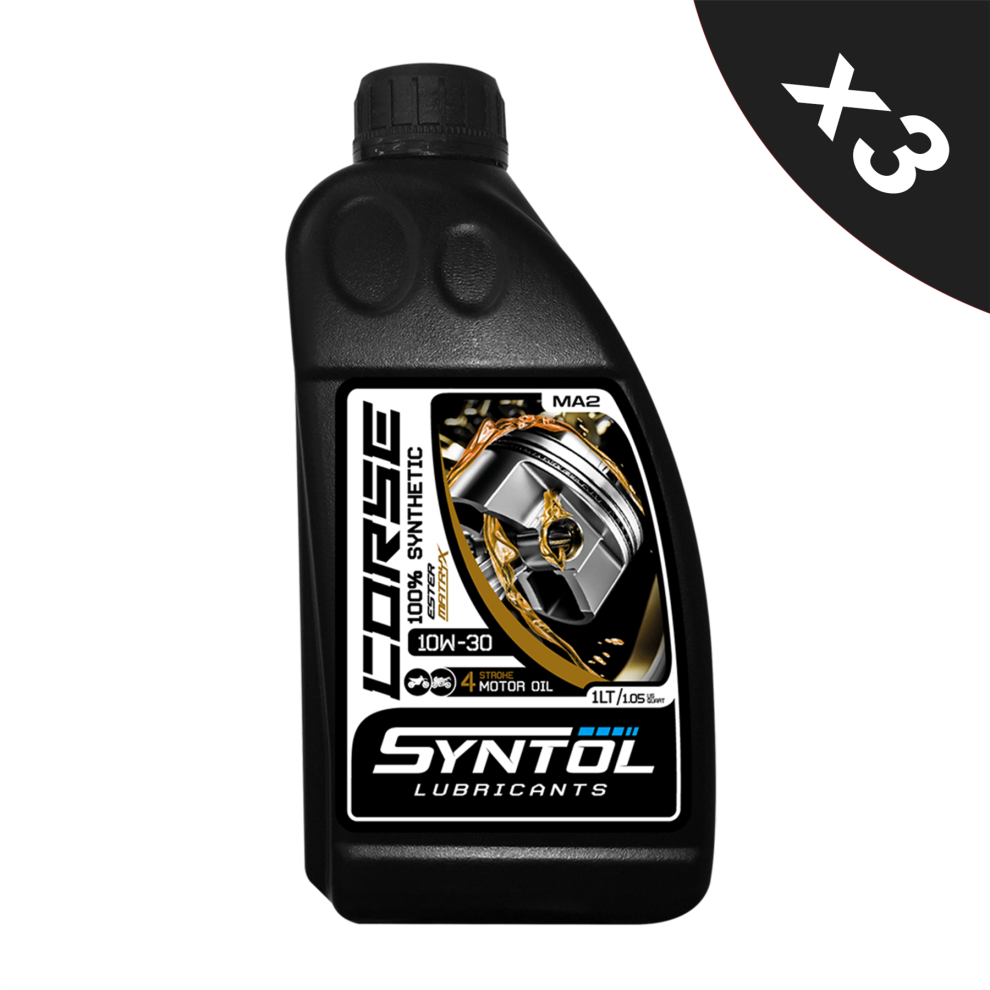 B&Q - Corse 4T 10W-30 Motorcycle Fully Synthetic Engine Oil Jaso Ma2/ma 3X1L - Image 3