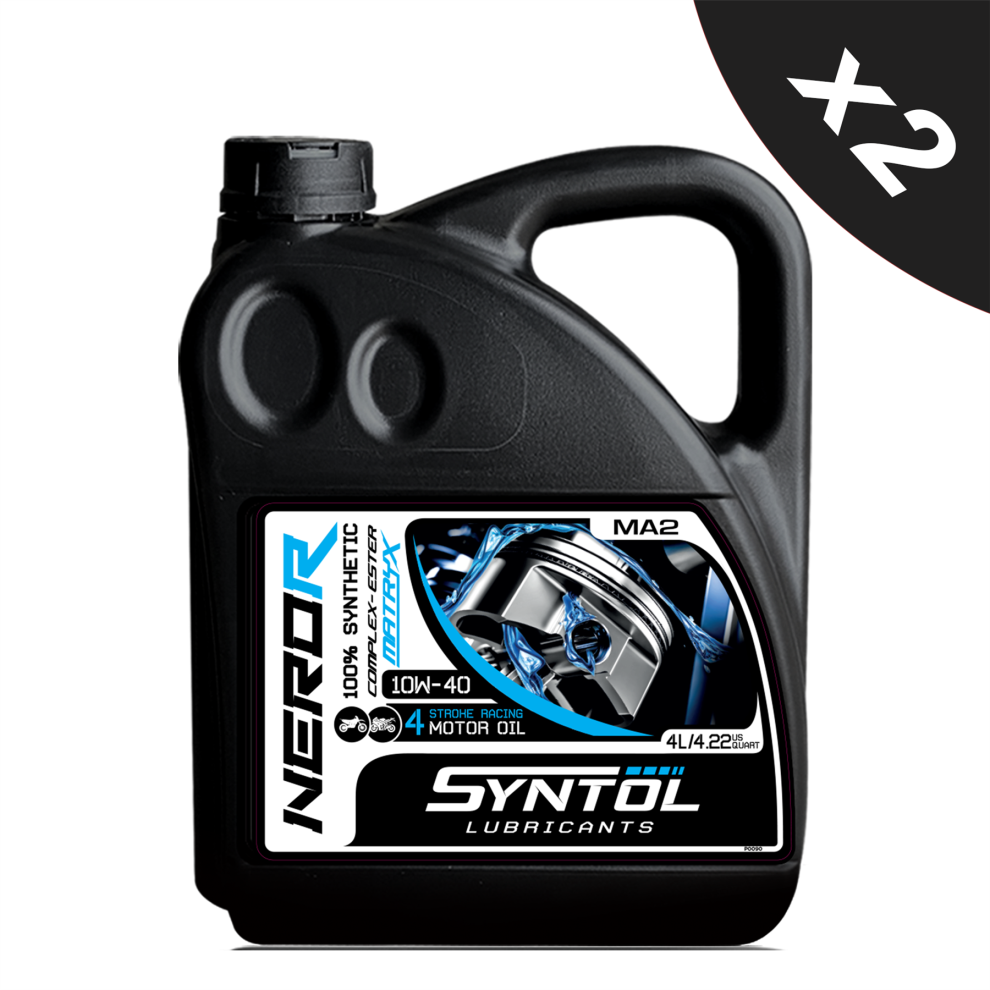 Syntol Nero-R 4T 10W-40 Racing Motorcycle Engine Oil 2X4l