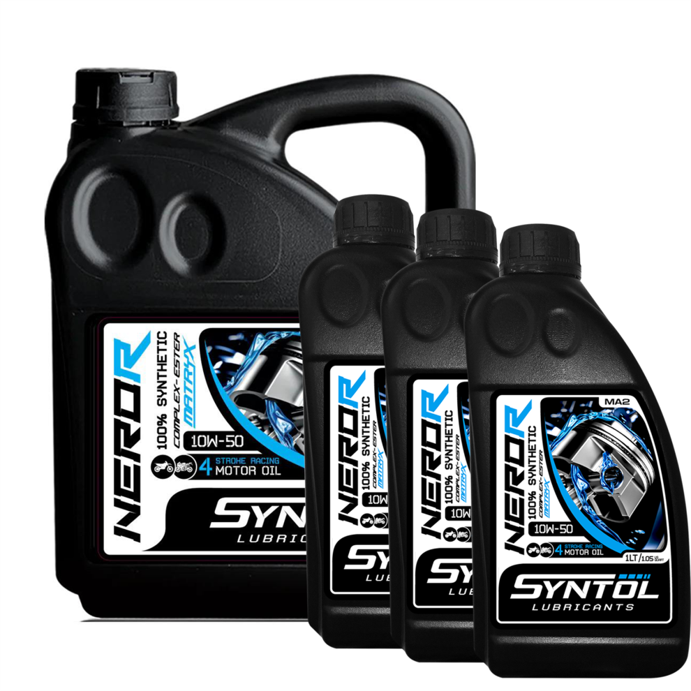 Syntol Nero-R 4T 10W-50 100% Synthetic Racing Motorcycle Engine Oil 7L
