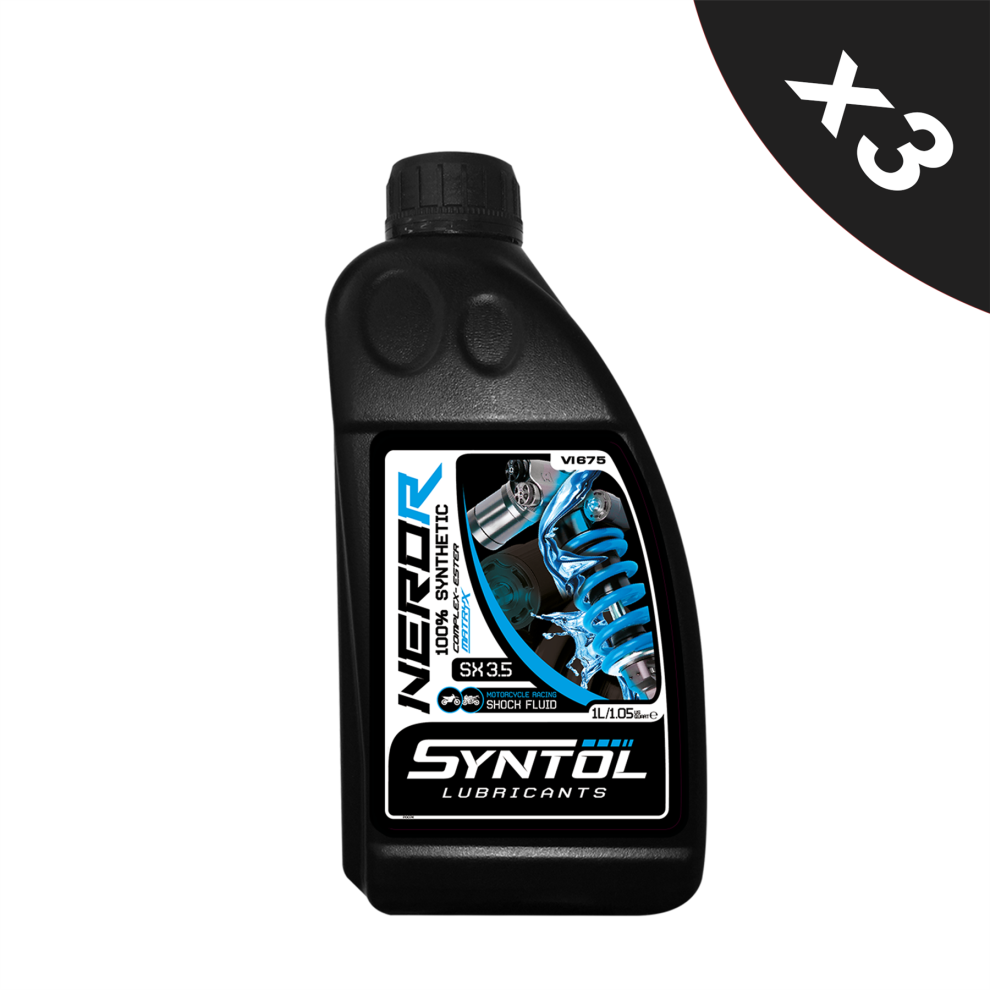 Syntol Nero R Sx 3.5 Motorcycle Racing Fork Shock Suspension Fluid 3X1l 5056820508436