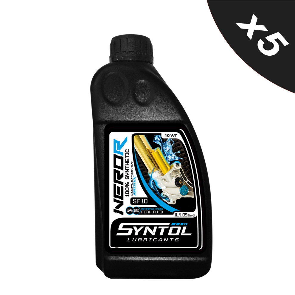 Syntol Nero-R Sf 10 Racing Motorcycle Motorbike Fork Fluid 5X1l 5056820508634