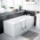 NES Home Nes Home 1700mm Bath, 550mm White Basin Vanity, Toilet, Taps & Front Panel 3