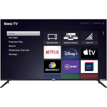RCA Roku TV 55 Inch 4K Smart TV, UHD TV with BBC Netflix FreeviewPlay Disney+, HDR DVB-T2/T Dolby Audio 3 x HDMI 2 x USB Port, Large Screen TV