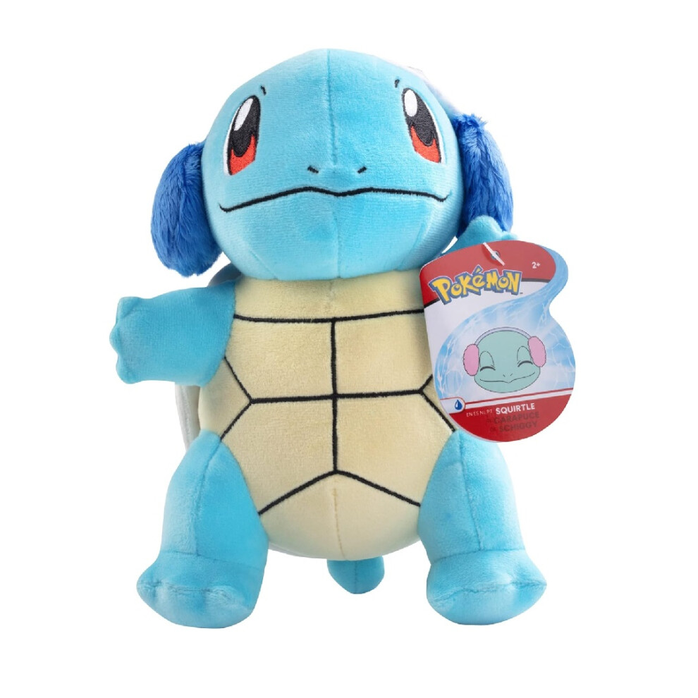 Pokemon 8" Seasonal Squirtle With Ear Muffs Plush