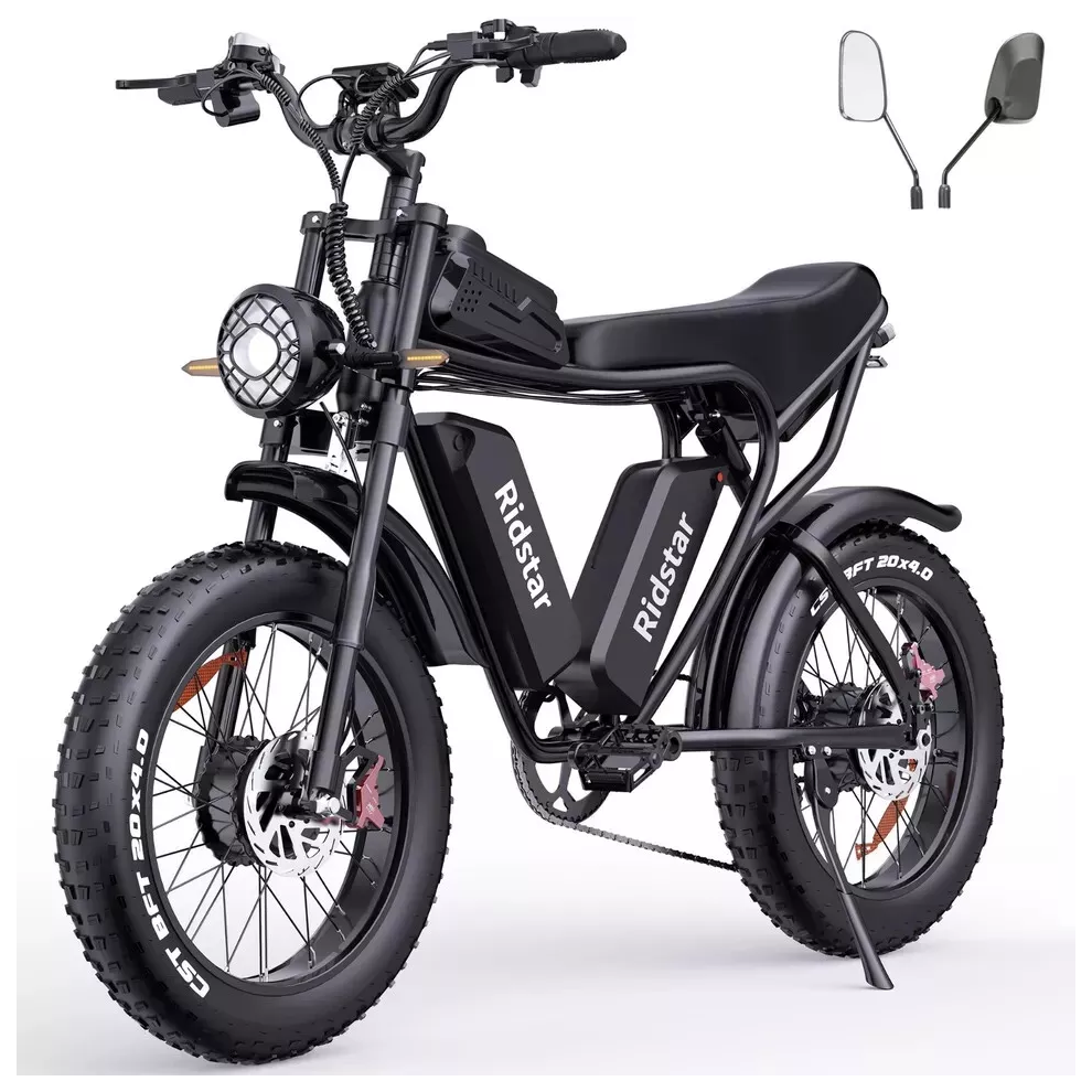 Ridstar Q20 Pro 2000W, 52V, 40AH 20"Fat Tire Dual Motor Electric Bike