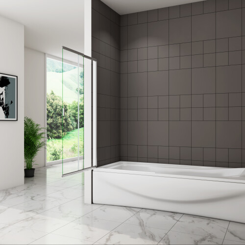 800X1400mm Sliding  Screen  Straight Framed Glass Door Panel 1