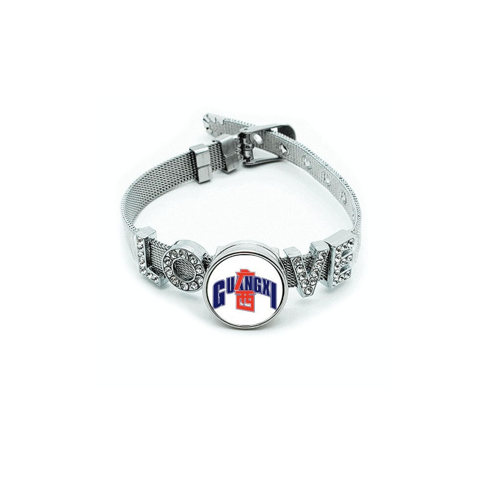 Photos - Bracelet xi city province  Wristband Crystal Love Adjustable Bangle
