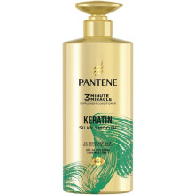 Pantene Pro-V 3 Minute Miracle Keratin Silky Smooth Supplement Conditioner Quick Repair Treatment for Damaged Hair - 480ml