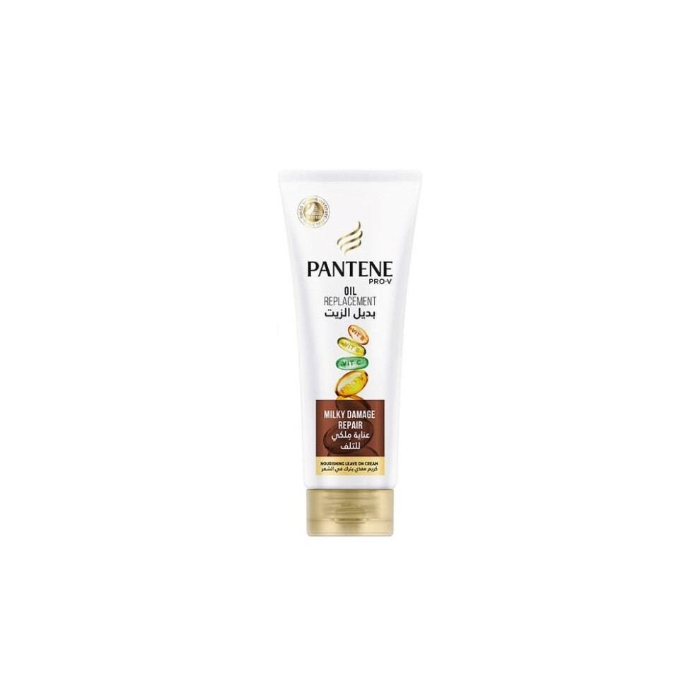 Pantene Milky Damage Repair Nourished Oil Replacement Daily Essential For Soft, Healthy Hair And Frizz Control - 180Ml