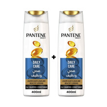 Pantene 2-Piece Shampoo And Conditioner Set Daily Nourishment and Hydration for All Hair Types, Perfect for Family Use - 400+400ml