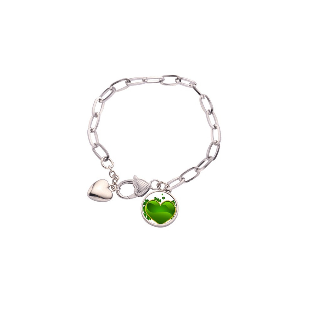 Photos - Bracelet heart ireland st.patrick's day heart chain  jewelry charm fashion