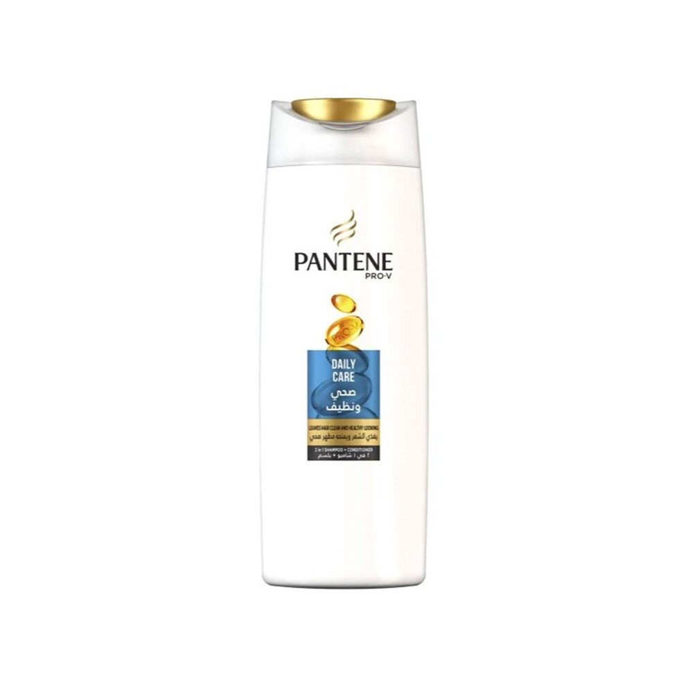 Pantene Daily Care Shampoo And Conditioner Ultimate Moisture And Softness For All Hair Types, Family-Friendly Formula - 400ml