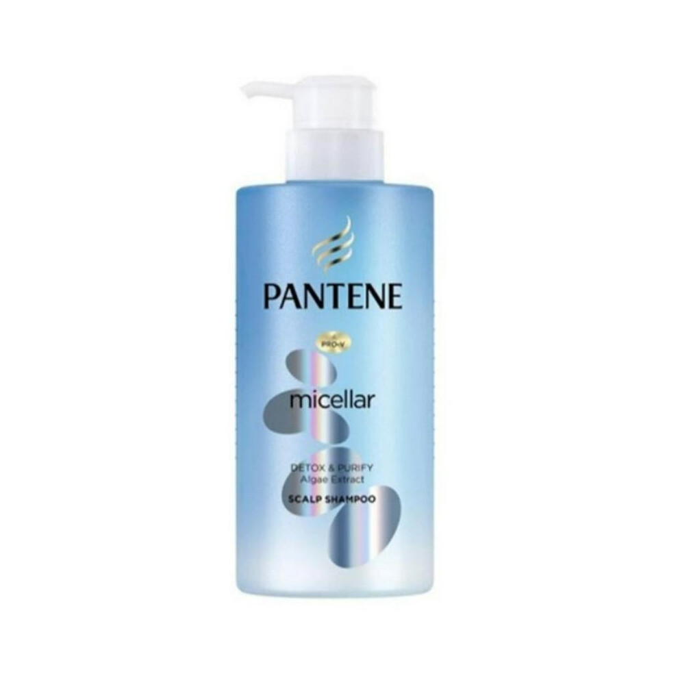 Pantene Micellar Detox & Purify Algae Extract Scalp Shampoo Refreshing Scalp Cleanse for Balanced Hair Health and Shine - 300ml