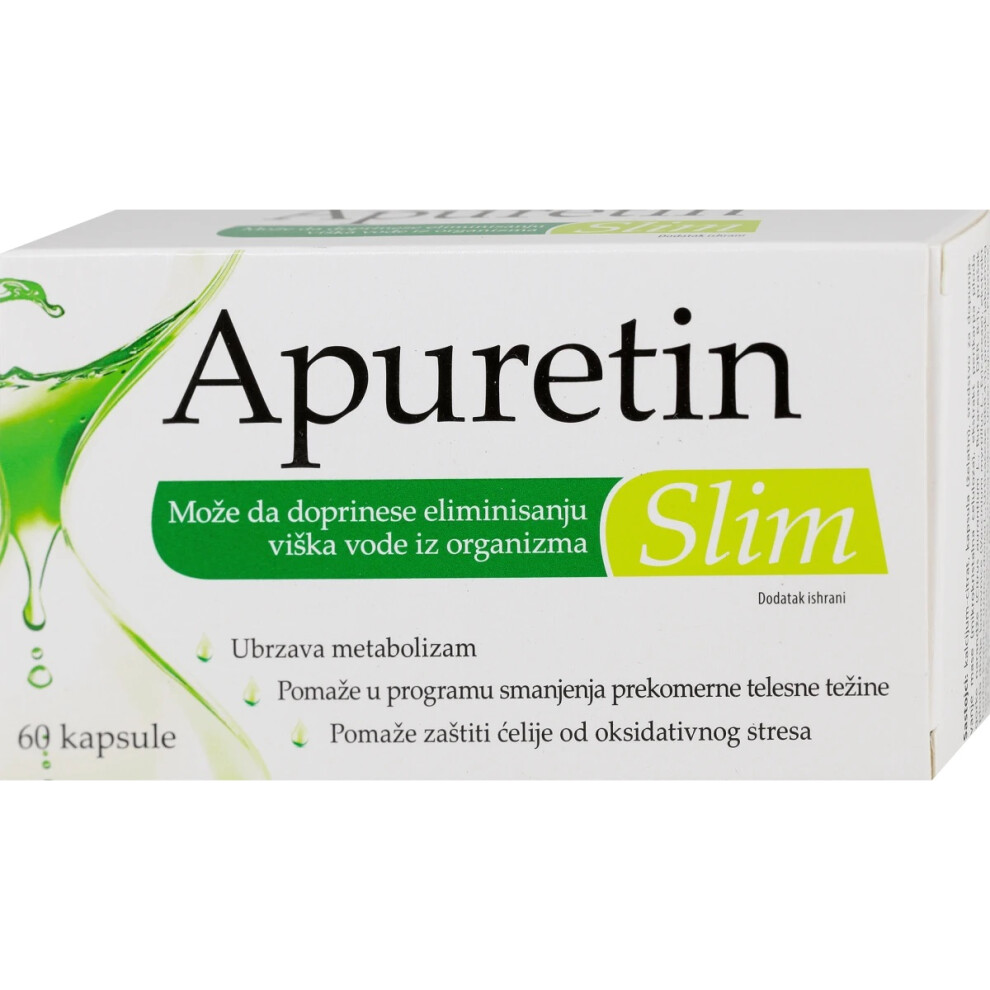 APURETIN SLIM CAPSULES A60 help eliminate excess water from the body