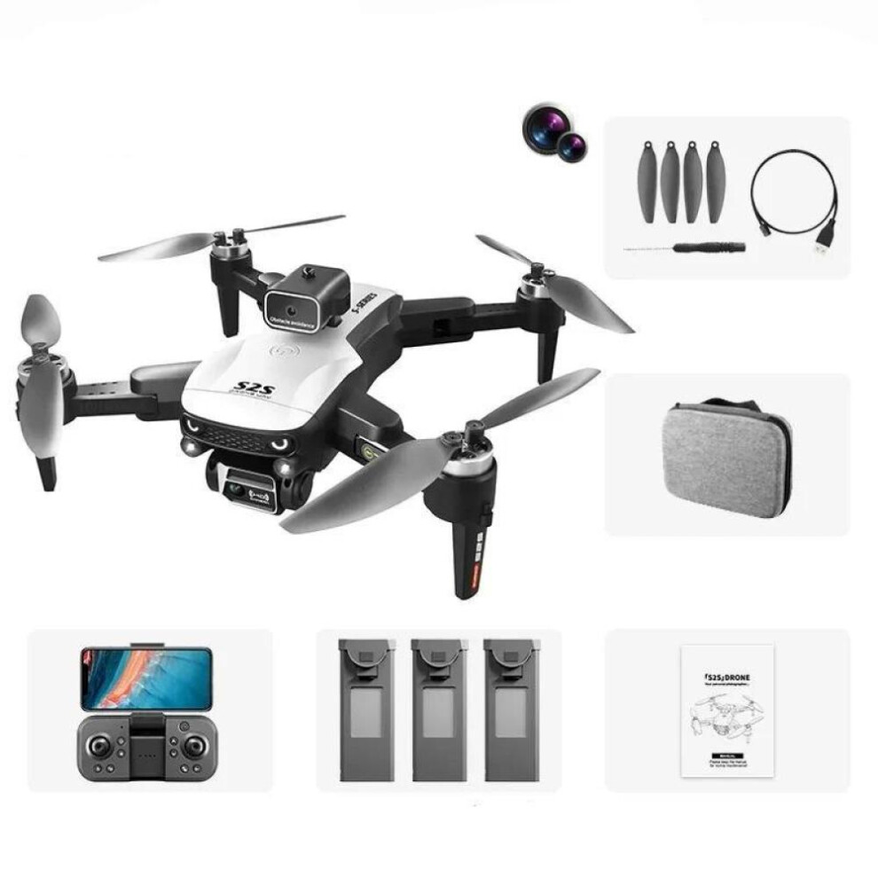 (4K 3 battery) Dual Camera Brushless Foldable Rc Drone