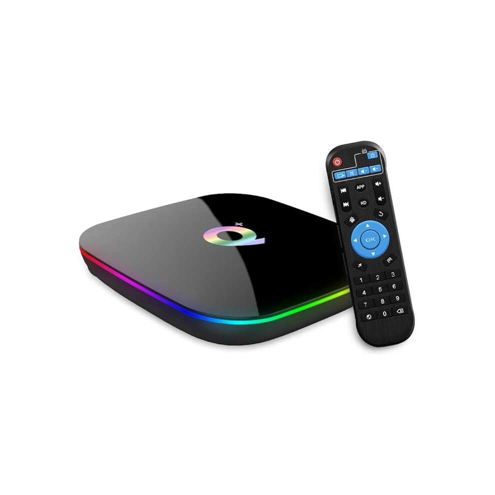 Android Tv Box, Q Plus Android 10.0 Tv Box 2Gb Ram/16Gb Rom H616 Quad-Core Support 2.4Ghz Wifi 6K Hd Dlna 3D Smart Tv Box 1234567890319