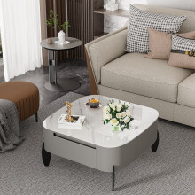 Living Room Coffee Table Accent Center Table 2 Drawers