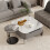 Living Room Coffee Table Accent Center Table 2 Drawers 5