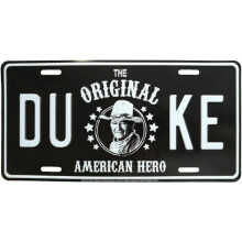 John Wayne "The Original American Hero" License Plate
