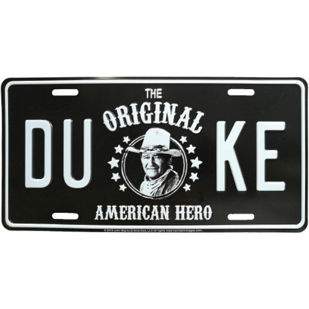 John Wayne "The Original American Hero" License Plate 781579056949
