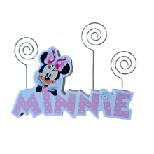 Minnie Mouse Wooden Photo Clip