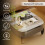Living Room Coffee Table Accent Center Table 2 Drawers 8