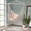 Living And Home (White) Garden Hanging Canvas Hammock Swing Chair 1