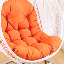 (orange) Waterproof Thick Swing Seat Cushion - Backrest Cushion for Garden Swing Seats Only (80x120cm)