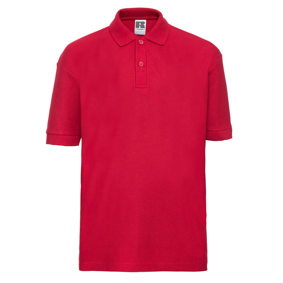 (1-2 Years, Classic Red) Russell Childrens/Kids Pique Polo Shirt