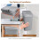 Living And Home Grey Kitchen Compost Bin Hanging Trash Can with Removable Inner Bin 4