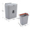 Living And Home Grey Kitchen Compost Bin Hanging Trash Can with Removable Inner Bin 6
