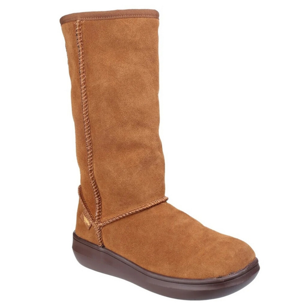(4 UK, Chestnut) Rocket Dog Womens/Ladies Sugardaddy Suede Pull-On Boots