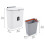 Living And Home White Kitchen Compost Bin Hanging Trash Can with Removable Inner Bin 6