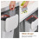 Living And Home White Kitchen Compost Bin Hanging Trash Can with Removable Inner Bin 2
