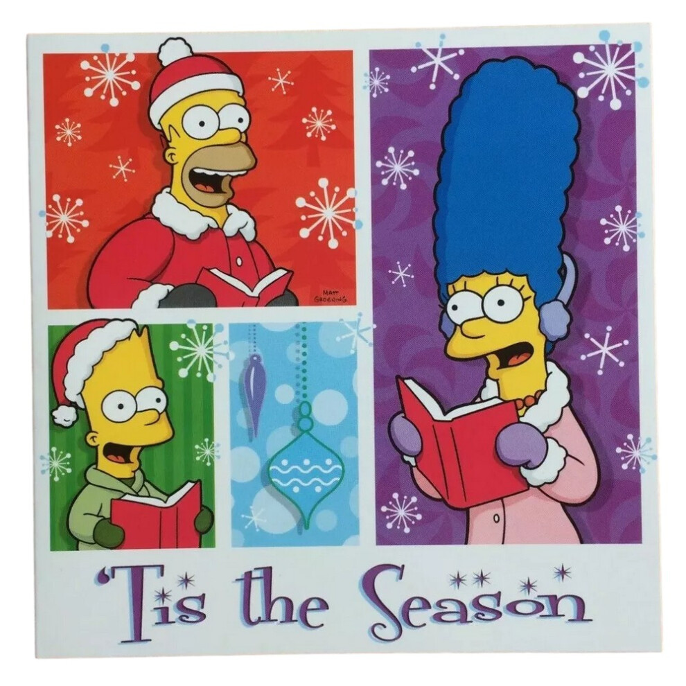 The Simpsons Tis The Season Christmas Card (Pack of 8)