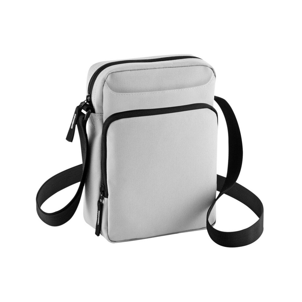 (One Size, Light Grey) Bagbase Crossbody Bag