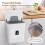 Living And Home (White) Kitchen Compost Bin Hanging Trash Can with Pressure Ring 3