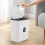 Living And Home (White) Kitchen Compost Bin Hanging Trash Can with Pressure Ring 7