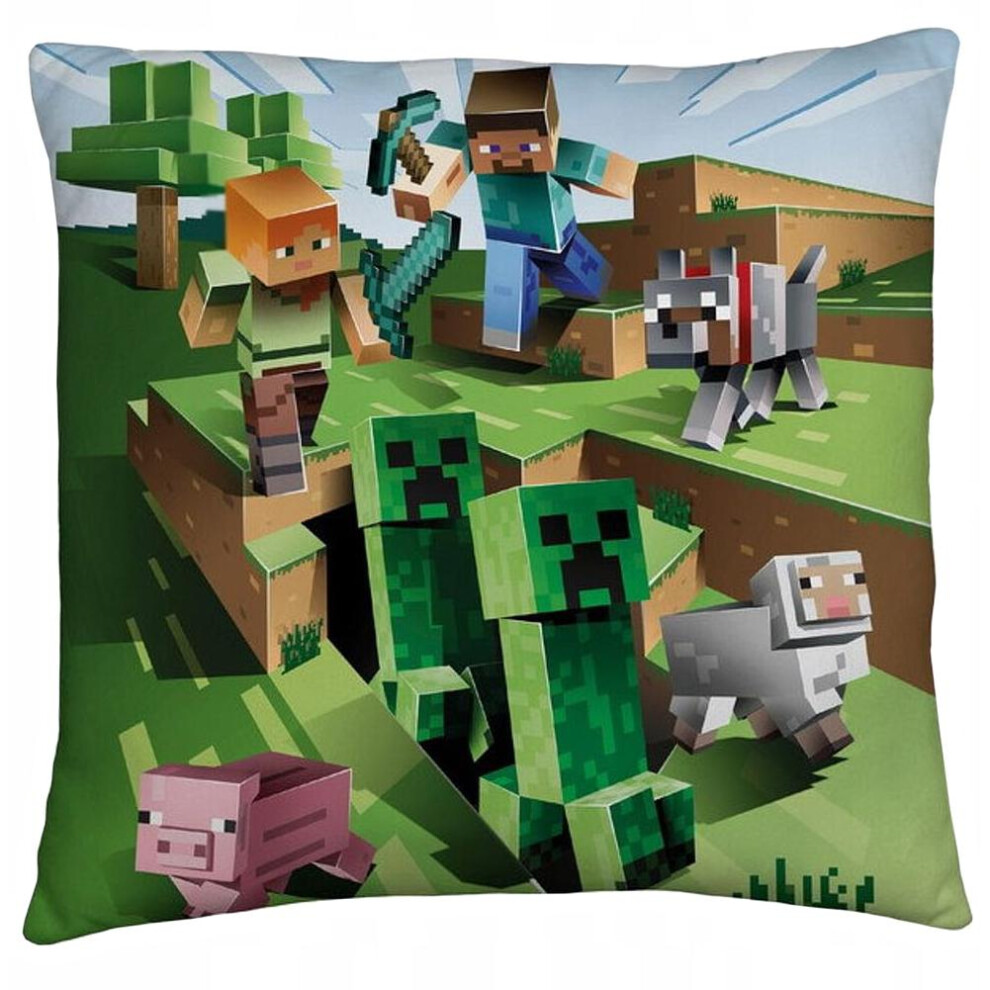 Minecraft Characters Filled Cushion