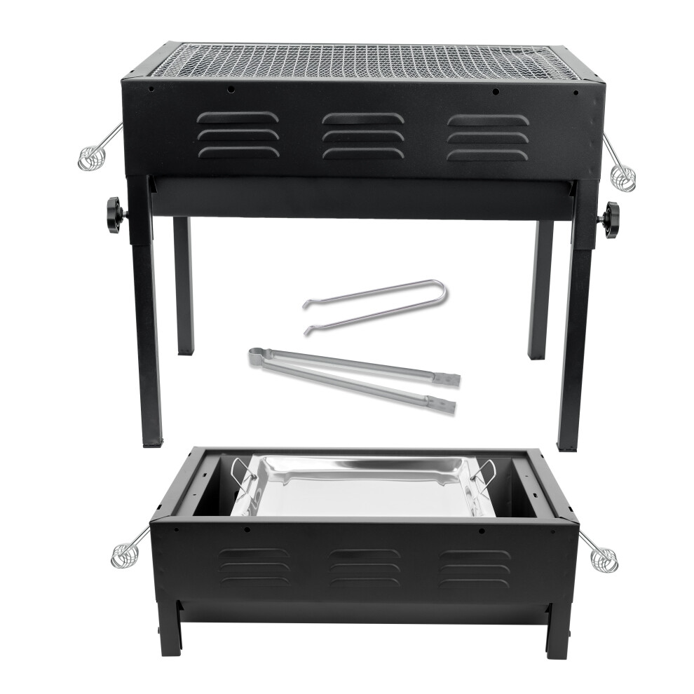 Large BBQ Grill Portable Charcoal Barbecue Garden Picnic Steel Stove Hot Plate