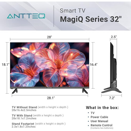 Antteq 32 Inch TV Smart WebOS TV MagiQ 32" 1