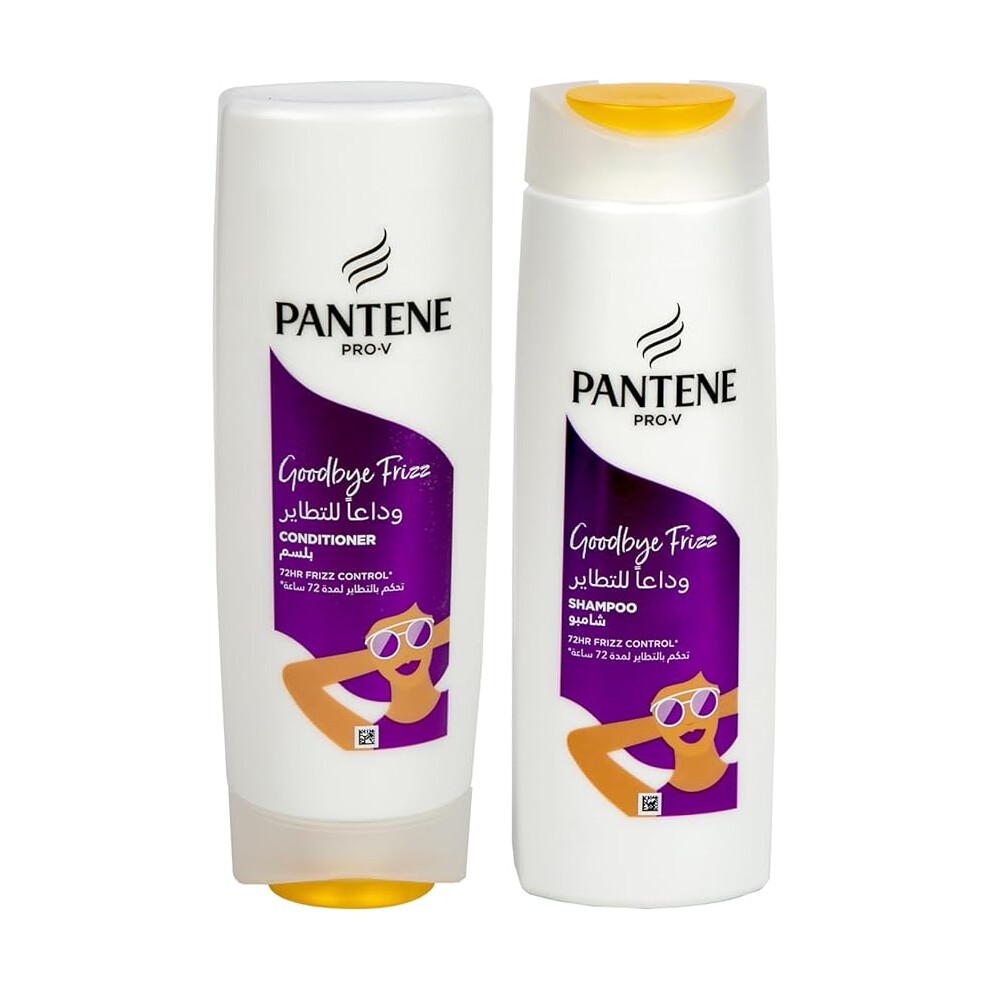 Pantene Pro-V Goodbye Summer Frizz Shampoo with 72H Frizz Control, 400 ml + Conditioner 360ml