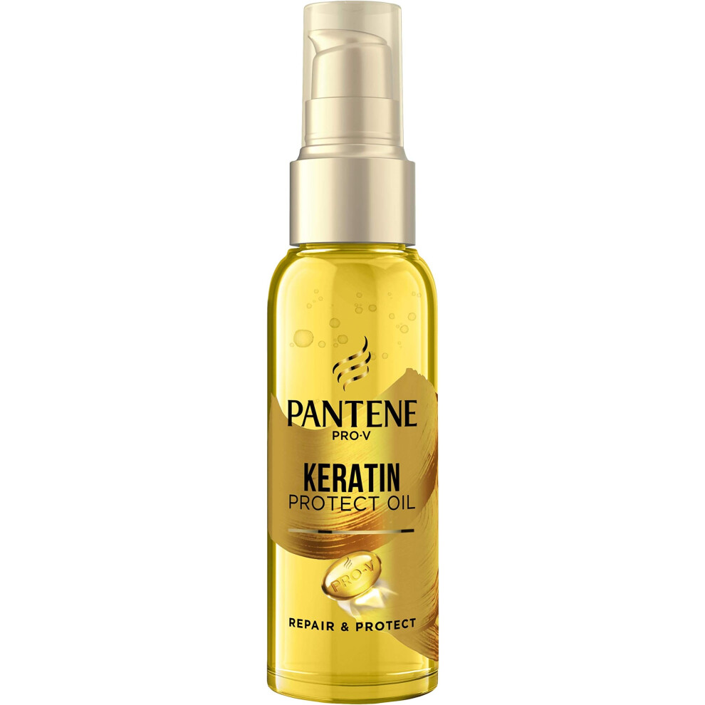 Pantene Pro-V Keratin Treatment Hair Oil, Hair Repair & Protect With Vitamin E, 100Ml, For Dry, Damaged Hair