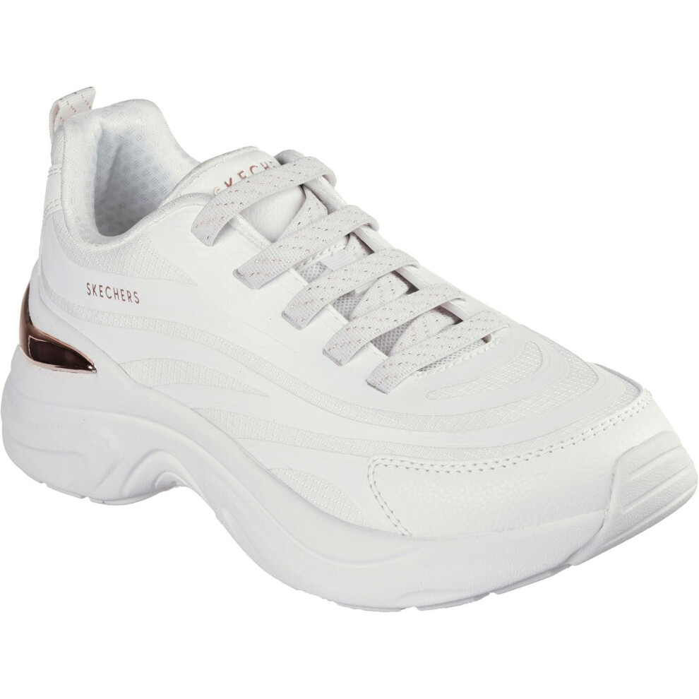 (7 UK, White) Skechers Womens/Ladies Hazel Step N Flow Trainers