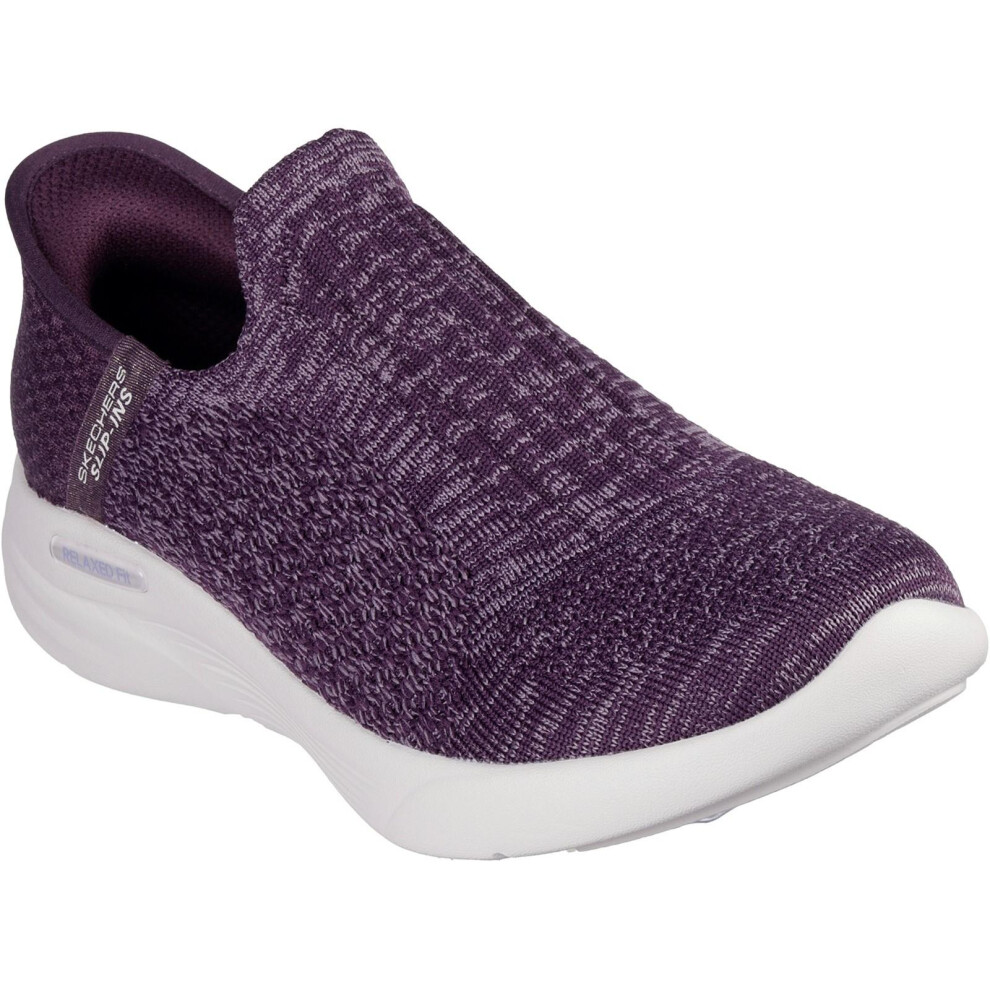 (8 UK, Dark Purple) Skechers Womens/Ladies Relaxed Fit Trainers